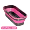 Cubo de Fregona de Silicona Cubo Plegable para el Hogar Cubo de Agua para Exteriores Cubo para Lavado de Autos Cubo de Fregona Rectangular Cubo de Agua Plegable para Exteriores