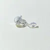 Colgante de Corazón de Melocotón Hielo Triturado con Microincrustaciones de Circonita Color Cobre Chapado en Plata Grueso Colgante de Corazón Mini para Pulsera Collar Hecho a Mano DIY