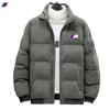 Novo Casaco Acolchoado de Algodão com Gola Alta Masculino de Inverno Espesso Quente Casaco Acolchoado de Algodão Marca de Moda Masculino Curto Casaco Acolchoado de Algodão Estilo Coreano Jaqueta Acolchoada de Algodão em Estoque