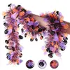 Decoración de Halloween Transfronteriza Calabaza Serpentinas Casa Embrujada Ambiente para el Jardín Naranja Morado Negro Cintas Halloween Lentejuelas Colgantes