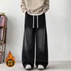 Jeans de moda de calle para hombre con corte deconstruido, corte holgado, adelgazantes, pantalones largos casuales retro minimalistas europeos