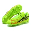 Zapatos de fútbol para césped deportivo de entrenamiento al aire libre para niños, nuevos, con tacos largos, antideslizantes, transpirables, resistentes al desgaste, en stock