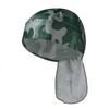 Chapéu pirata camuflado com turbante respirável que absorve o suor, longo, com cadarço, para corrida ao ar livre, em seda gelada, para guiar o suor