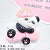 Acessórios de Resina de Panda Rosa Fofo de Desenho Animado Materiais Manuais DIY Capa de Celular Chaveiro Flor para Sapato Joia Atacado