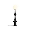 Lámpara de pie romana de columna vintage italiana, lámpara de mesa de lujo ligero para mesita de noche de dormitorio junto al sofá de la sala de estar, con un toque medieval