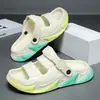 Nuevas sandalias transpirables de doble uso para primavera y verano para hombre, zapatos de playa antideslizantes casuales deportivos de suela gruesa para uso exterior de hombre