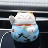 Aromaterapia para Carro Gato da Sorte Saída de Ar Perfume para Carro Produtos de Interior Fragrância Leve Duradoura Enfeites de Desenho Animado para Perfumar o Carro