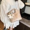 Bolsa Cesta de Legumes da Moda 2025 Nova Simples Elegante Bolsa Balde Elegante Retro Grande Capacidade Ombro Único Transversal