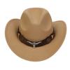 Sombreros para Hombre Transfronterizos, Sombreros Vaqueros Occidentales Europeos y Americanos, Sombreros de Jazz de Lana, Sombreros de Sol para Mujer para Exteriores, Sombreros Negros para Adultos