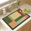 Tapete Drenante de Tierra de Diatomeas para Encimera de Cocina, Antideslizante, Aislante Térmico, Absorbente de Agua, Tapete para Mesa de Comedor, Tapete para Secar Platos, Posavasos, Posavasos para Taza de Té