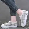 Zapatos de Lona de Estilo Nuevo de Primavera para Mujer, Zapatos Deportivos Casuales Transpirables de Moda, Zapatos Planos Versátiles Estilo Coreano para Estudiantes