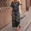 Traje de Verano Adelgazante Holgado con Estampado Blanco y Negro Nuevo Transfronterizo de Amazon Europeo y Americano 2026