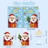 Adesivos Estáticos de Janela de Natal e Ano Novo Caixas de Presente Papai Noel Flocos de Neve Adesivos Vitrine da Loja Festival Adesivos de Vidro