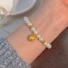 Pulsera de Perlas Pequeñas Shijia Doradas Extremadamente Pequeñas para Mujer 2025 Nueva Llegada Nicho de Lujo Ligero Pulsera Exquisita Francesa