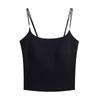 Camisola para Mujer Chaleco Interior con Almohadilla en el Pecho de una Sola Pieza Chaleco Versátil 10A Antibacterial Ropa de Exterior para Primavera y Verano Tirante con Copa