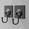 Gancho transparente sin dejar marca gancho adhesivo de pared gancho creativo sin clavos sin agujeros almacenamiento de cocina baño gancho colgante adhesivo de plástico