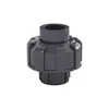 Conector de Salida Industrial Engrosado de Unión de PVC Gris Oscuro Accesorios de Tubería de Plástico Adhesivo Unión de PVC