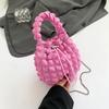 Bolso Plegable Nuevo Estilo Coreano Bolso de Mano para Mujer Bolso de Hombro para Mujer con Textura Suave Gran Capacidad Bolso Nube Hinchada para Viajes y Ocio