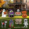 Placa de Jardim Popular Transfronteiriça Gato Preto de Halloween com Olhos Brilhantes, Decoração de Gramado de Jardim ao Ar Livre