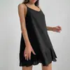 Bata de Noche de Tirantes Blanca de Moda Europea y Americana, Holgada, Cómoda, Transpirable, Conjunto Nuevo de Verano 2023, Ropa de Casa para Mujer