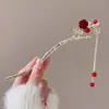 Presilhas de Cabelo Exclusivas Estilo Antigo no Atacado, Presilhas de Cabelo Flor de Magnólia, Acessórios de Cabelo com Franjas, Presilhas de Cabelo em Formato de U de Alta Qualidade