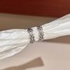 Brincos Antigos de Prata Enrolados com Flor de Videira Oca Vintage Desgastado Diablo Estilo Ins Simples Distintivo para Mulheres
