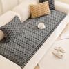 Cojín de Sofá de Terciopelo Panal, Cojín de Asiento Simple Antideslizante de Invierno, Funda para Respaldo, Funda de Sofá Engrosada de Felpa de Invierno