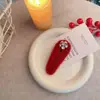Pinza para el Cabello de Flor de Peluche para Mujer, Pasador de Navidad, Nuevo Estilo 2026 Pinza para Flequillo Lateral, Pinza para el Frente, Accesorio para el Cabello de Invierno