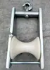 Polea reforzada para tendido de cables, triple pozo, curva de tres ruedas, tramo recto de una rueda, protección de entrada de perforación, polea de nylon