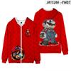 Sudadera con Capucha Casual con Cremallera de Impresión Digital 3D de Mario Mario Juego Nuevo Transfronterizo de Amazon