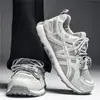 Zapatos de papá modernos estilo coreano para hombre, modelo nuevo para todas las estaciones, de estudiante, suela gruesa, que aumentan la altura, de malla, transpirables, deportivos casuales, zapatos para correr para hombre