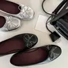 Primer encuentro: Zapatos Planos Únicos y Elegantes con Lazo de Remaches para Mujer, Suela Suave, Bailarinas Planas Slip-On Poco Profundas