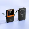Venta Directa de Fábrica Cargador Portátil Magnético Inalámbrico 22.5W Súper Rápido Mini Fuente de Alimentación Móvil Regalo Logo Personalizado
