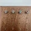 Varita Mágica de Aleación de Titanio ASTM F136 Circonita 5A Joyería para Piercing Labio Uña Pendientes Se Puede Oxidar y Cambiar de Color 0.9 Rosca