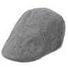 Suministros Festivos Transfronterizos Cosplay Imitación Sombrero Casual para Ancianos Boina Sombrero de Lino para Hombres de Mediana Edad y Mayores