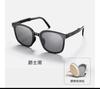 22 Gafas de Sol Cuadradas para Mujer con Remaches, Gafas Plegables para el Sol, Protección UV, Cara Grande, UV380, Estilo de Moda