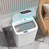 Nuevo Cubo de Basura de Año Nuevo para Baño del Hogar con Carga Táctil sin Contacto Sandwich Cubo de Basura Inteligente Cubo de Basura