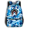 Mochila Escolar de Tubarão Totalmente Estampada Mais Vendida, Mochila Estudantil de Grande Capacidade, Mochila Infantil Casual Protetora da Coluna Atacado