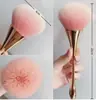 Pincel de Maquiagem em Forma de Ampulheta, Pincel Único para Blush com Cerdas Sintéticas Macias, Ferramenta de Beleza Cosmética de Tamanho Grande e Médio
