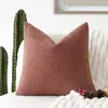Funda de Almohada de Alta Gama Francesa Algodón y Lino Sofá Sala de Estar Lujo Accesible Escandinavo Cojín Crema Dormitorio Mesita de Noche Cojín de Respaldo