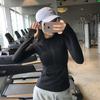 Ropa de Yoga, Tops de Mujer para Otoño e Invierno, Manga Larga con Efecto Adelgazante, Media Cremallera, Ropa Deportiva de Running de Secado Rápido, Ropa de Celebridad de Internet