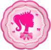 MM260 Renda Menina Barbie Princesa Joias Festa Louça 8 pessoas 4 peças Prato de Papel Guardanapo de Papel Copo de Papel