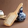 Atacado Pente de Massagem Meridiano com Almofada de Ar Pente de Madeira para Casa Antiestático Pente Removedor de Cabelo Pente de Placa Grande Pente de Massagem para Cabeça de Madeira