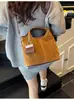 Bolsas de Camurça Transfronteiriças para Mulheres, Grande Capacidade, Nova Versátil Bolsa Transversal Retro Outono e Inverno 2026, Bolsa de Mão para o Trabalho