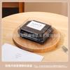 Caja de Embalaje para Pastel de Luna con Cuatro Compartimentos para Pastel de Yema de Huevo, Pastel de Nieve, Hilo de Carne y Vieiras, Caja de Embalaje de Plástico Transparente para Pastelería Horneada
