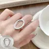 Anillo retorcido de líneas geométricas entrelazadas para mujer, multicapa, exquisito, versátil, anillo abierto de nuevo estilo, anillo creativo para el dedo índice