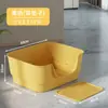 Bandeja de arena para gatos extra grande de estilo abierto, inodoro para gatos y perros, bañera de plástico anti-salpicaduras, artículos para mascotas estilo bañera para mascotas medianas y grandes