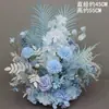 Arreglos Florales de Piso Grandes de Boda Estilo Nuevo, Decoraciones con Flores de Seda, Arreglos Florales de Eucalipto, Guía de Pasillo T-Stage Arte Floral de Boda
