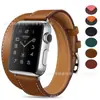 Adequado para Apple Watch11S109876 Couro Genuíno Fivela Única e Dupla 45mm Pulseira de Couro para Apple Watch