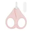 Cortauñas de Acero Inoxidable para Bebé, Tijeras para Niños, Tijeras Lindas con Cubierta Antipolvo, Cortauñas para Niños Pequeños, Tijeras para Bebé Anti-pellizco